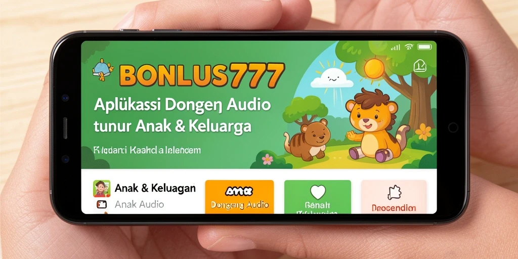 Antarmuka aplikasi BONUS777 dengan pilihan cerita yang menarik dan mudah digunakan.