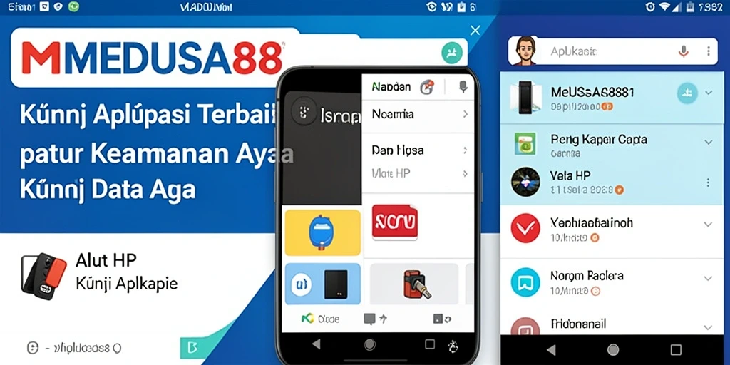 Tampilan antarmuka aplikasi Kunci Aplikasi MEDUSA88 yang sederhana dan intuitif.