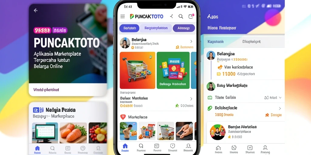 Screenshot antarmuka utama PUNCAKTOTO dengan berbagai pilihan produk.